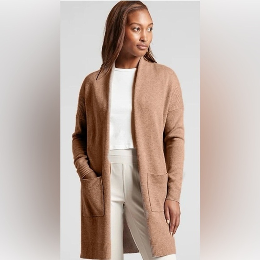 Joie Cashmere Cardigan in Warm Brown